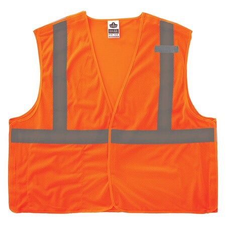 L Orange Economy Breakaway Mesh Vest Class 2 - Single Vest